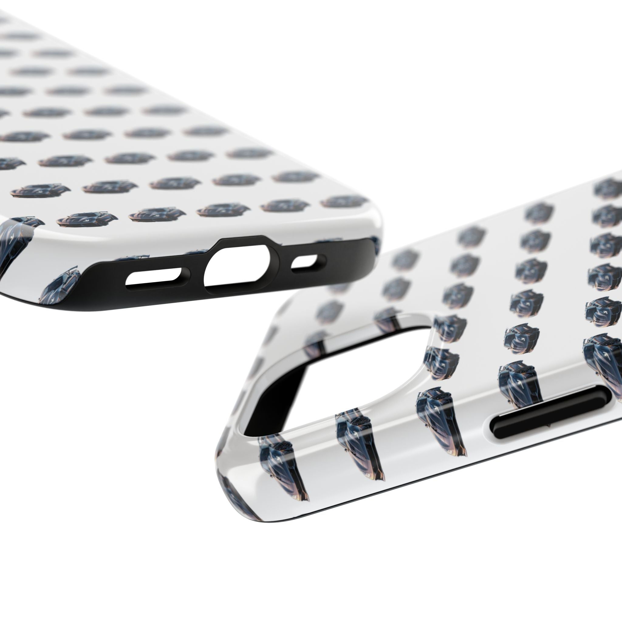 Tough Phone Case — Repeating Sports Car Pattern (Protective Automotive Design)