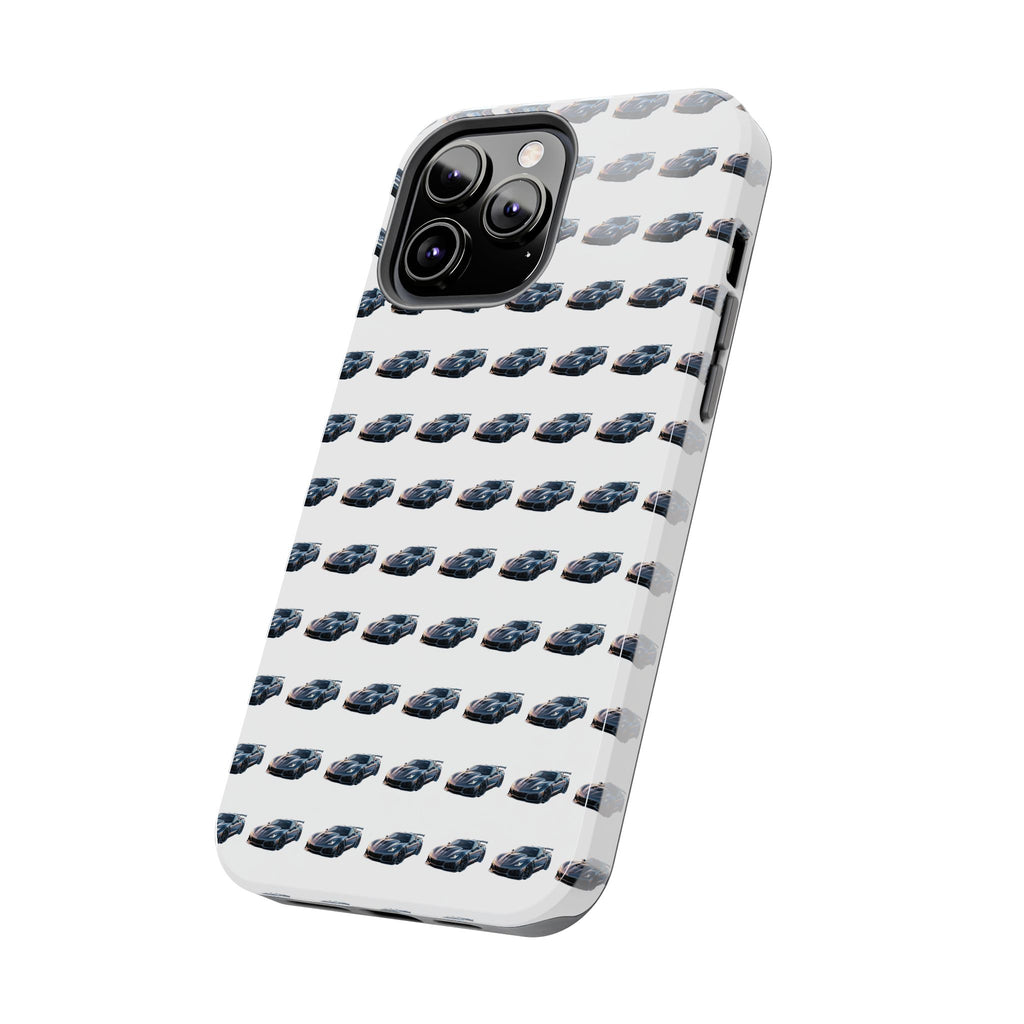 Tough Phone Case — Repeating Sports Car Pattern (Protective Automotive Design)