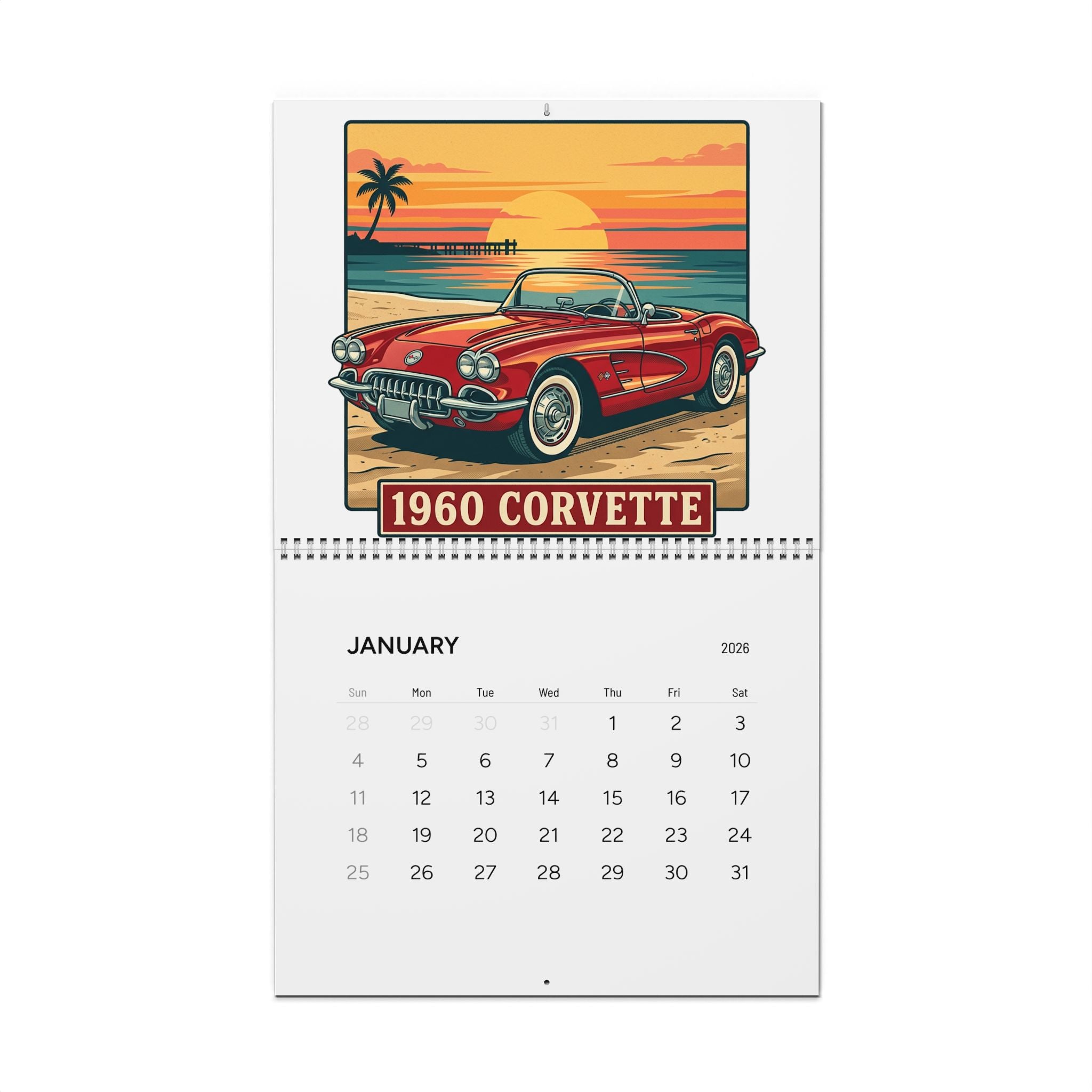 Corvette Wall Calendars (2026)