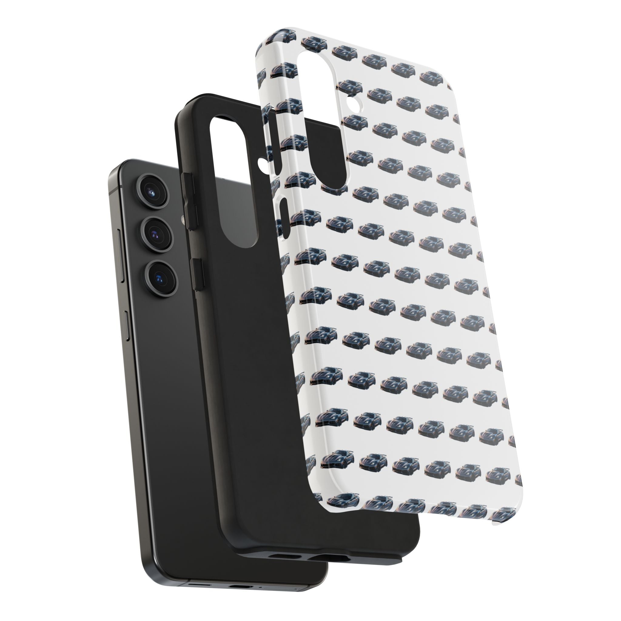 Tough Phone Case — Repeating Sports Car Pattern (Protective Automotive Design)