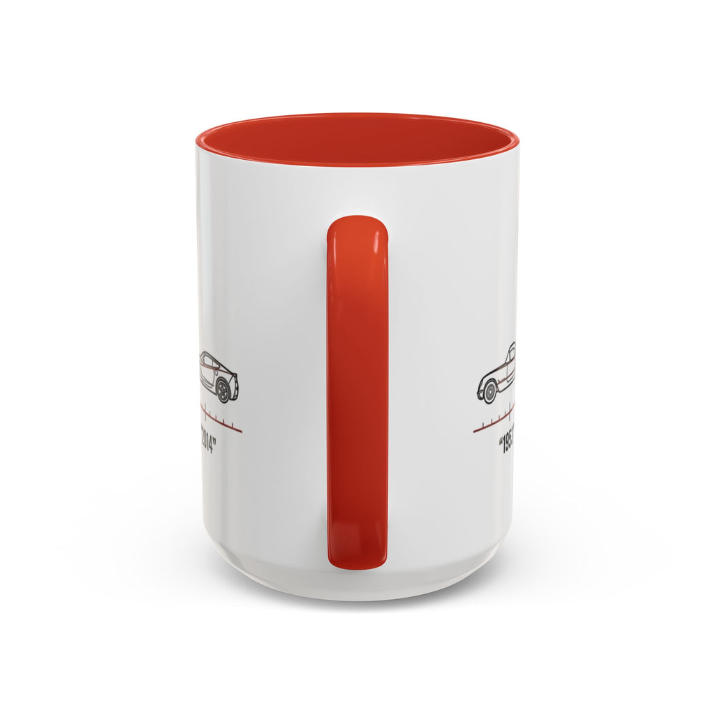 Corvette Evolution Coffee Mug – Timeline of Corvette Models (11/15oz)