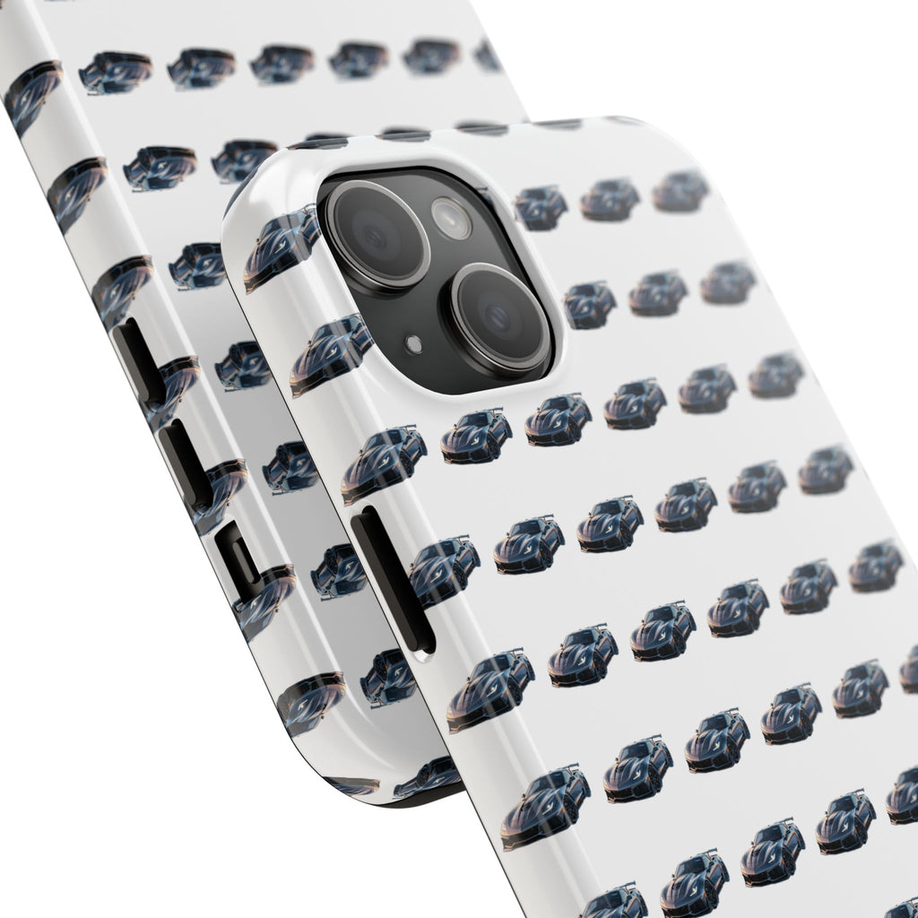Tough Phone Case — Repeating Sports Car Pattern (Protective Automotive Design)