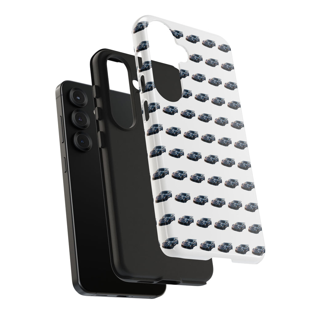 Tough Phone Case — Repeating Sports Car Pattern (Protective Automotive Design)
