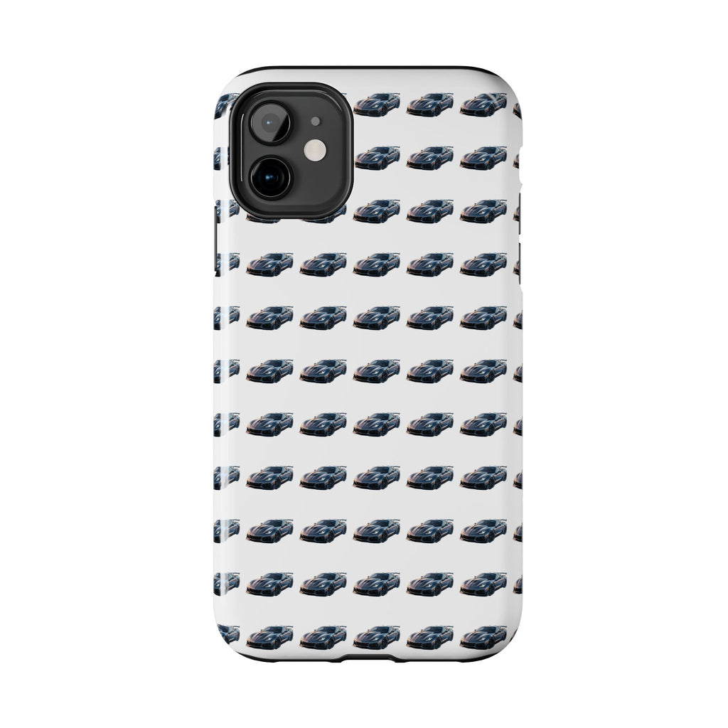 Tough Phone Case — Repeating Sports Car Pattern (Protective Automotive Design)