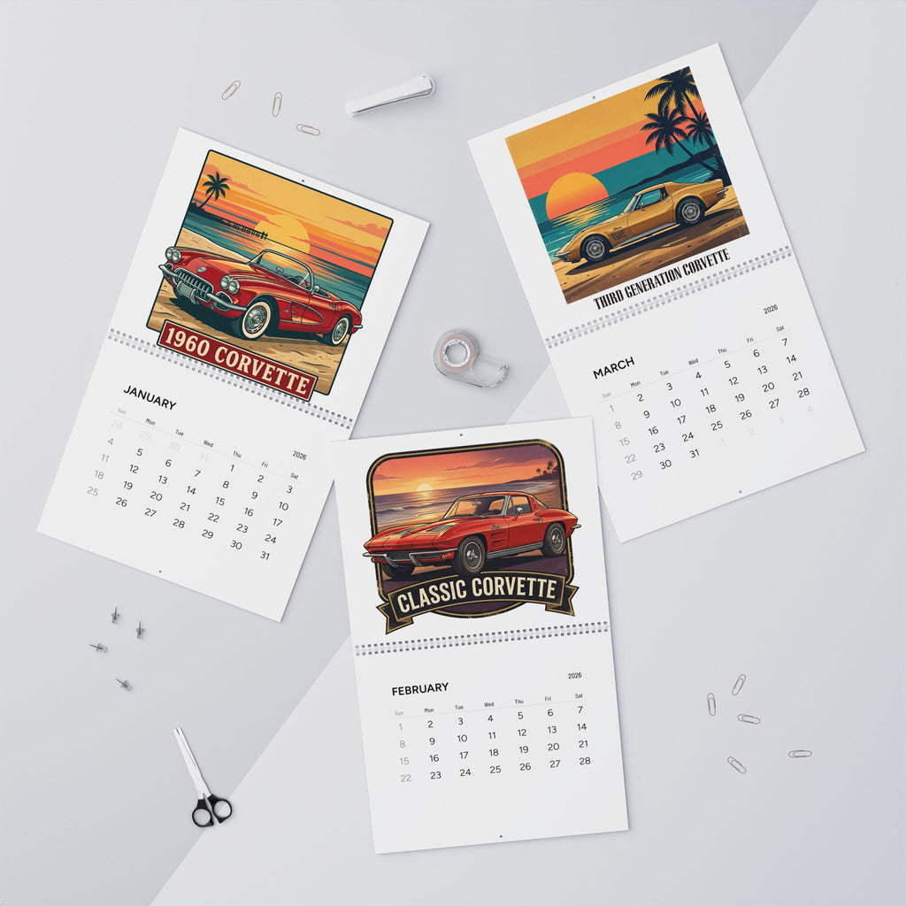 Corvette Wall Calendars (2026)