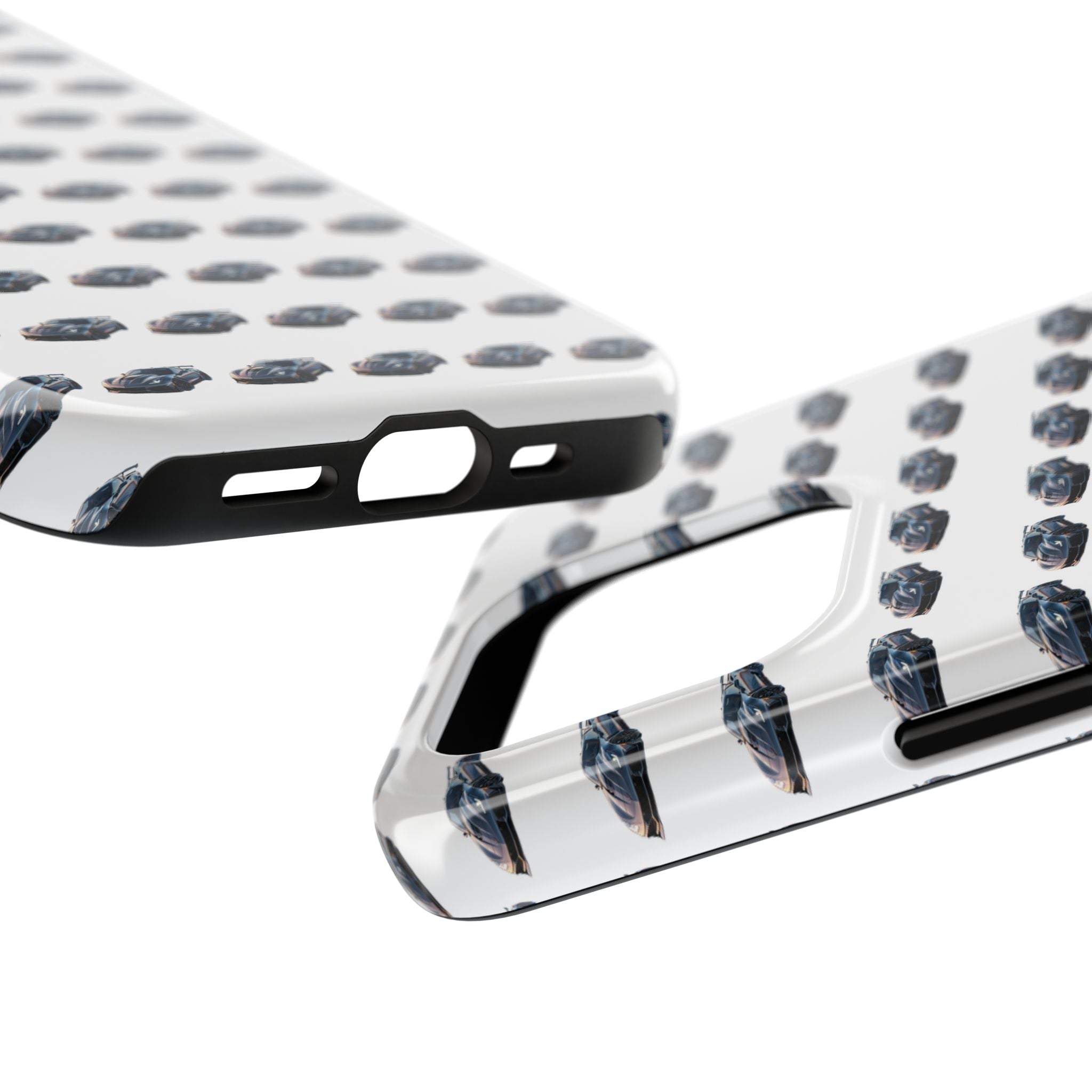 Tough Phone Case — Repeating Sports Car Pattern (Protective Automotive Design)