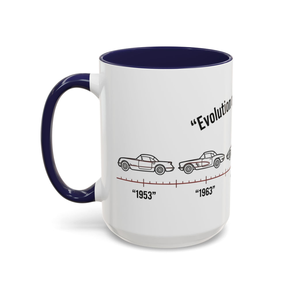 Corvette Evolution Coffee Mug – Timeline of Corvette Models (11/15oz)