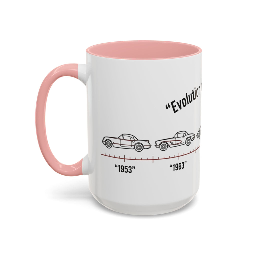 Corvette Evolution Coffee Mug – Timeline of Corvette Models (11/15oz)