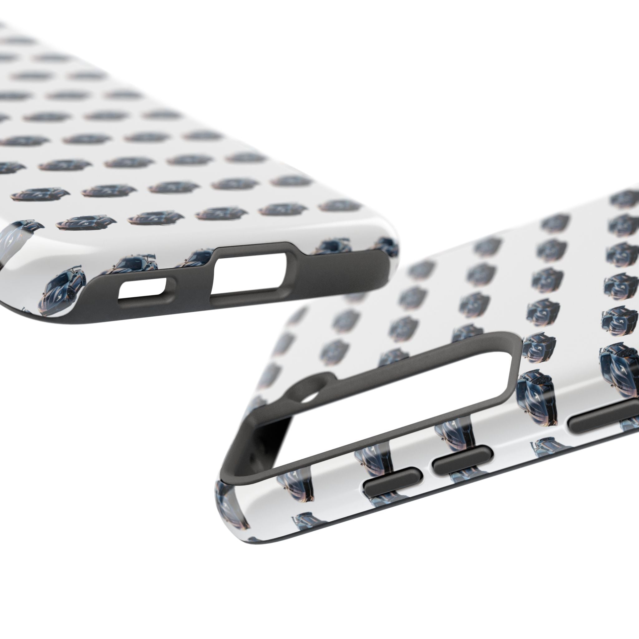 Tough Phone Case — Repeating Sports Car Pattern (Protective Automotive Design)