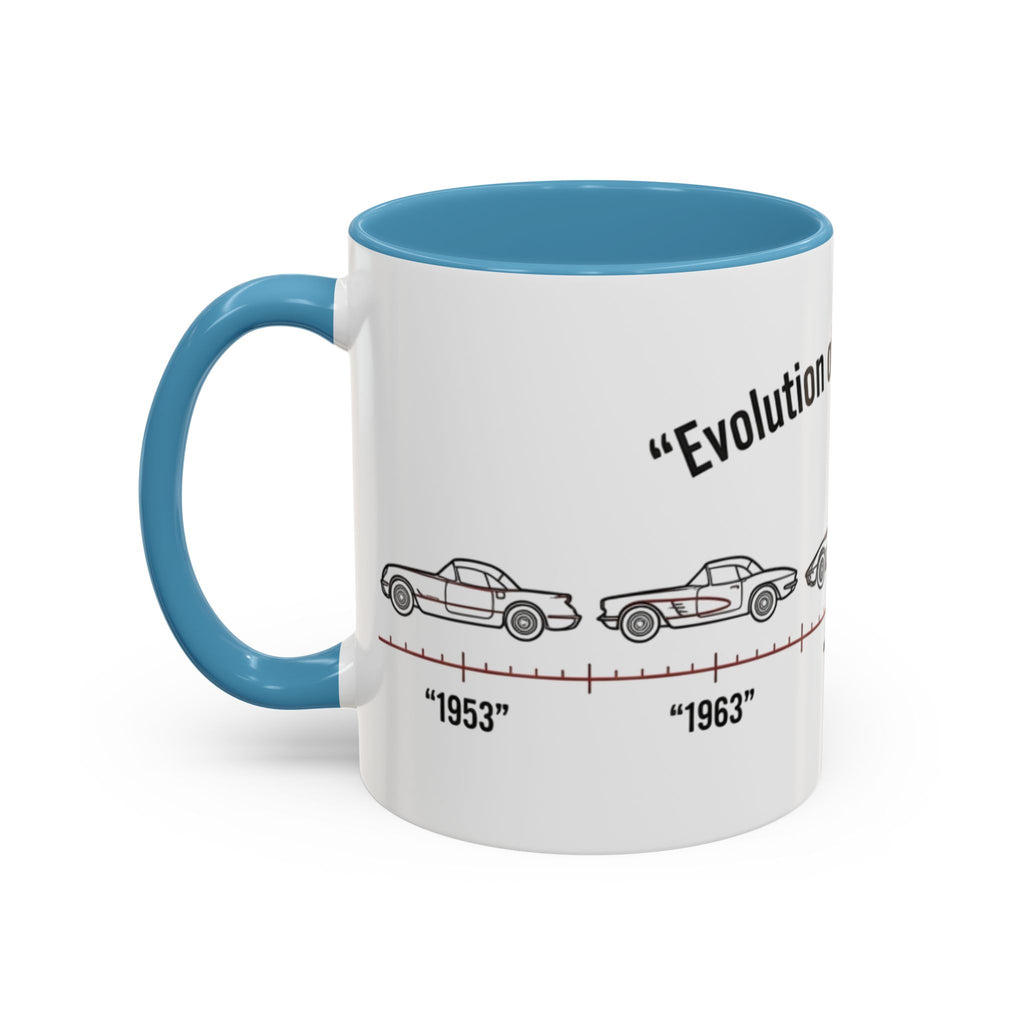 Corvette Evolution Coffee Mug – Timeline of Corvette Models (11/15oz)