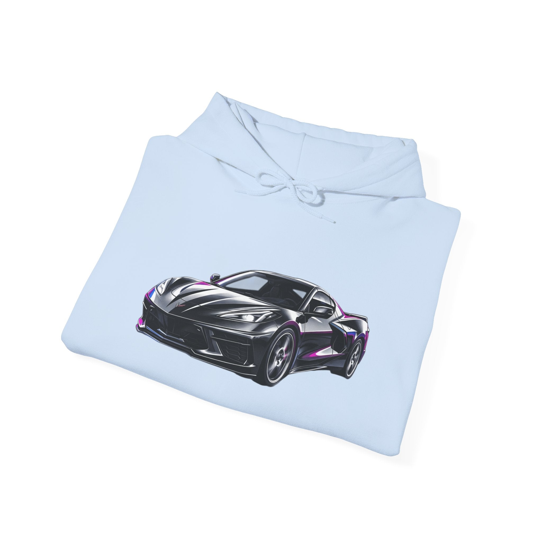 Corvette Hoodie — Midnight Urban Performance Sports Car Graphic