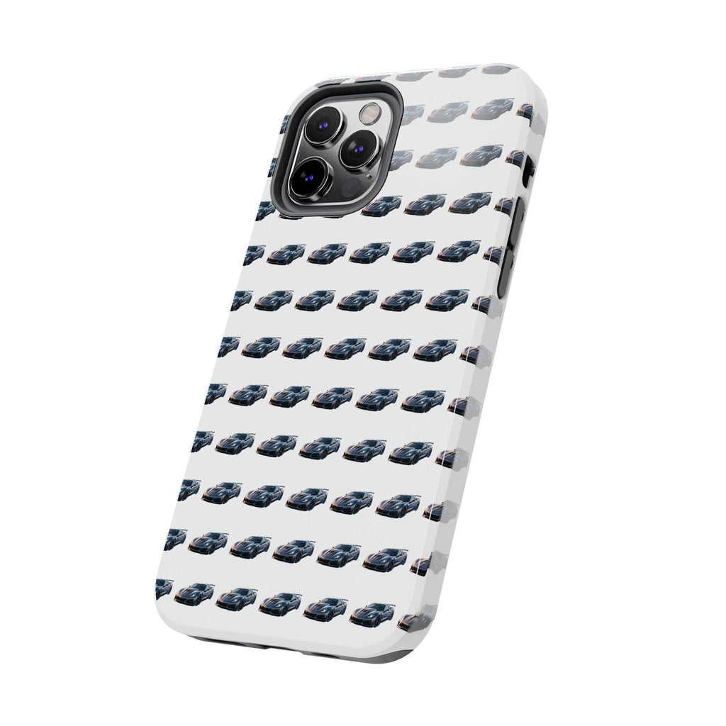 Tough Phone Case — Repeating Sports Car Pattern (Protective Automotive Design)