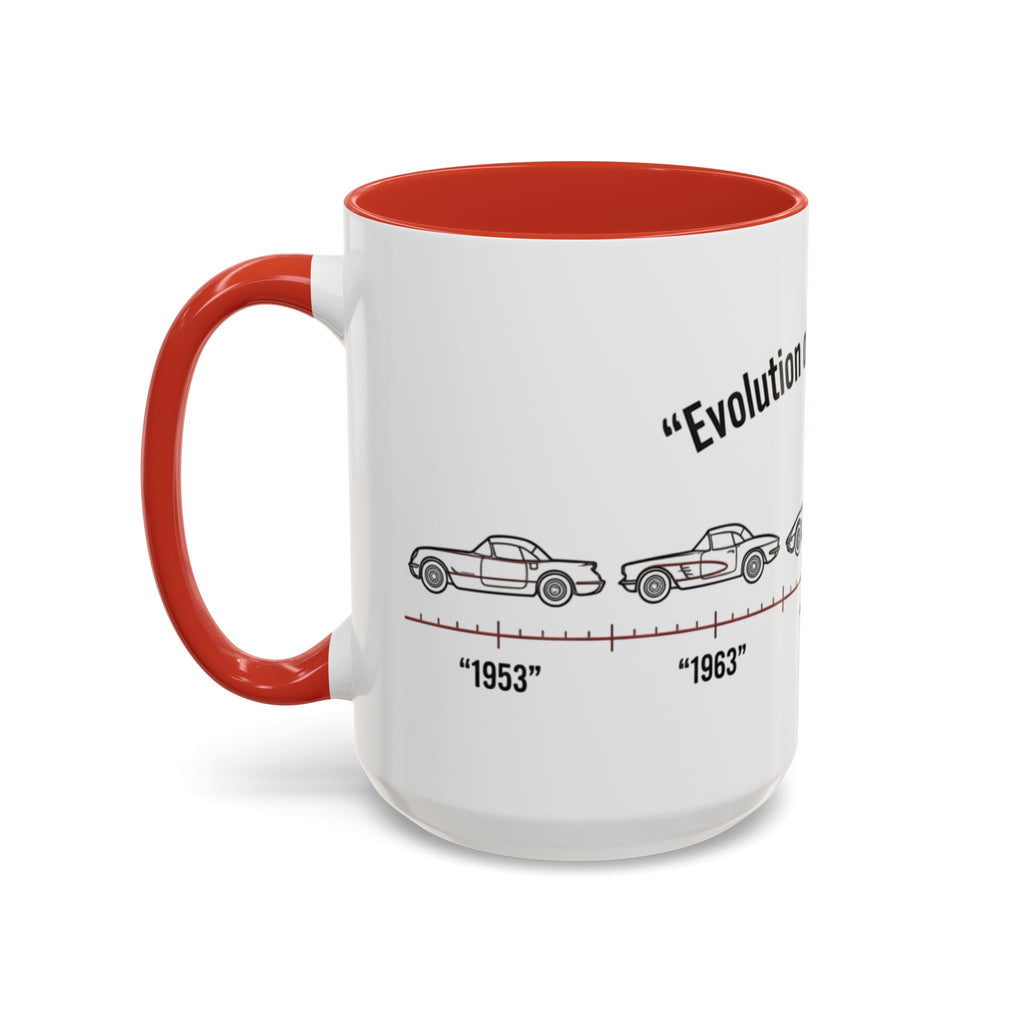 Corvette Evolution Coffee Mug – Timeline of Corvette Models (11/15oz)